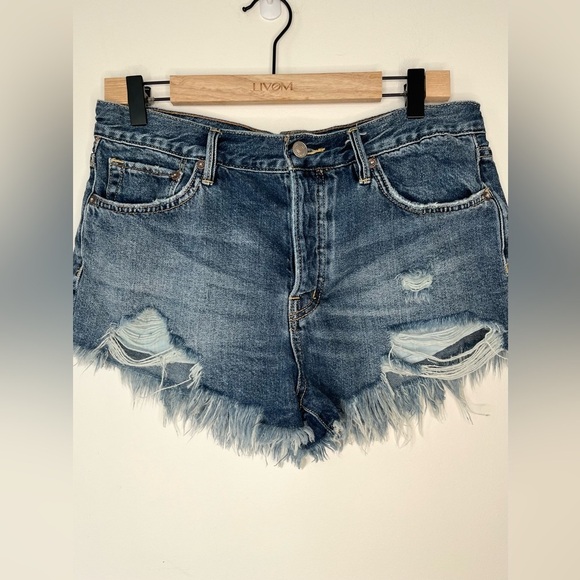 We The Free Pants - Free people distressed denim shorts  , sz 28